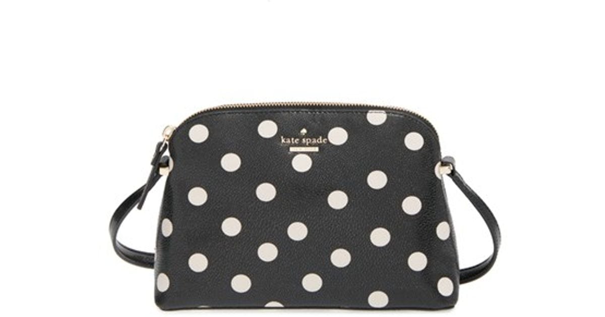 Lyst Kate Spade New York Cedar Street Dot Mandy Crossbody Bag Lyst Kate Spade New York Cedar Street Dot Mandy Crossbody Bag In Black