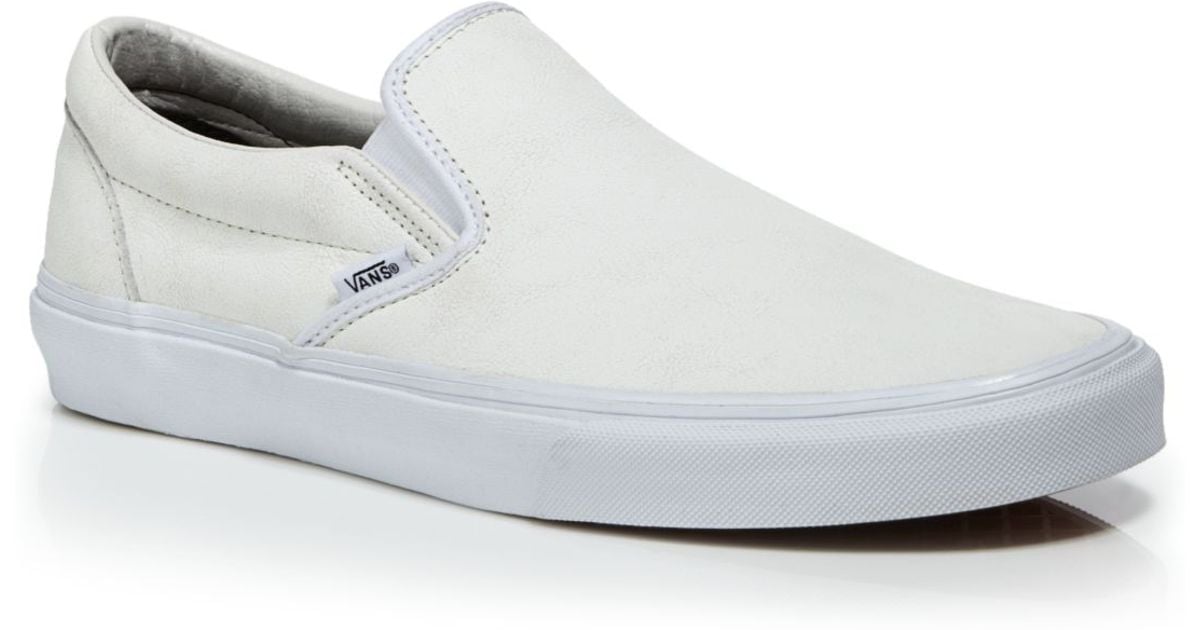 leather classic slip on vans leather classic slip on vans