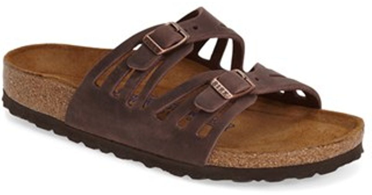 Birkenstock Granada Soft Footbed Oiled Leather Sandal In Brown Habana Oiled Leather Lyst