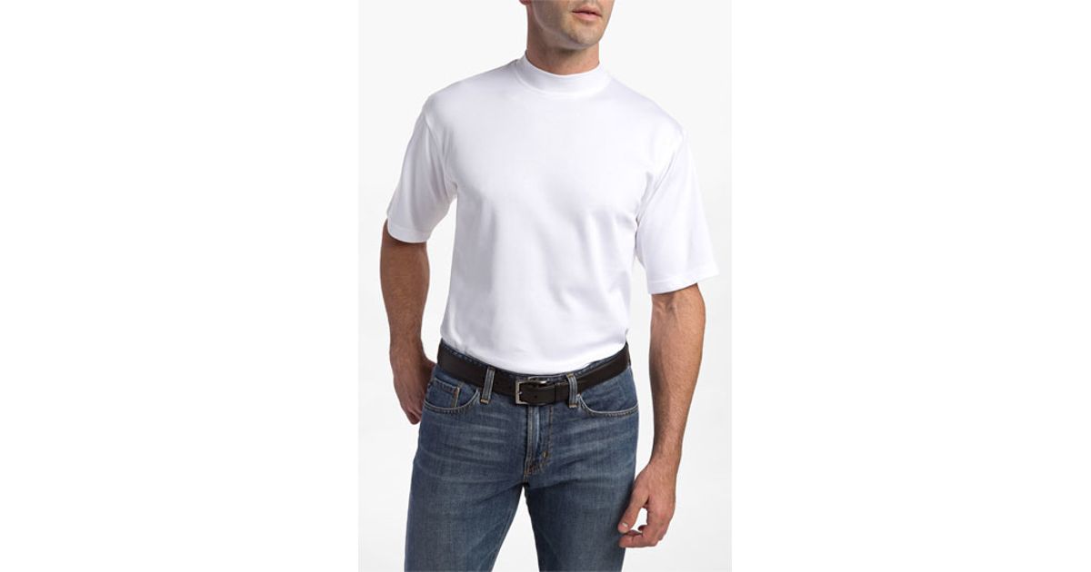 Lyst Lone Cypress Pebble Beach Knit Golf Shirt In White For Men