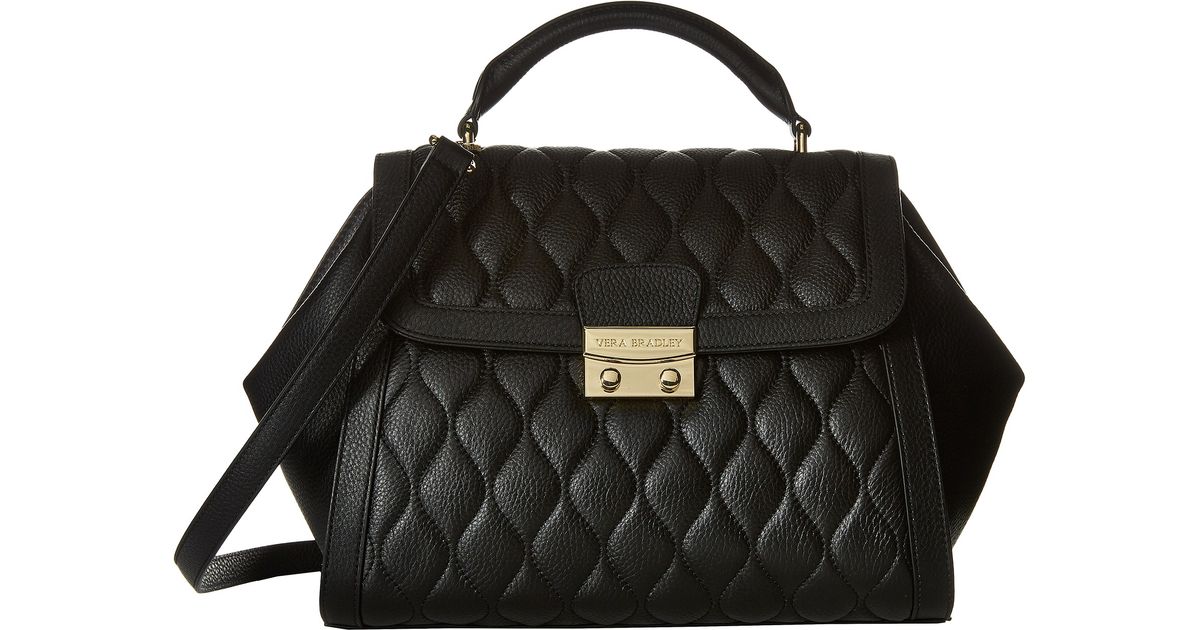 Lyst Vera Bradley Quilted Marlo Satchel In Black