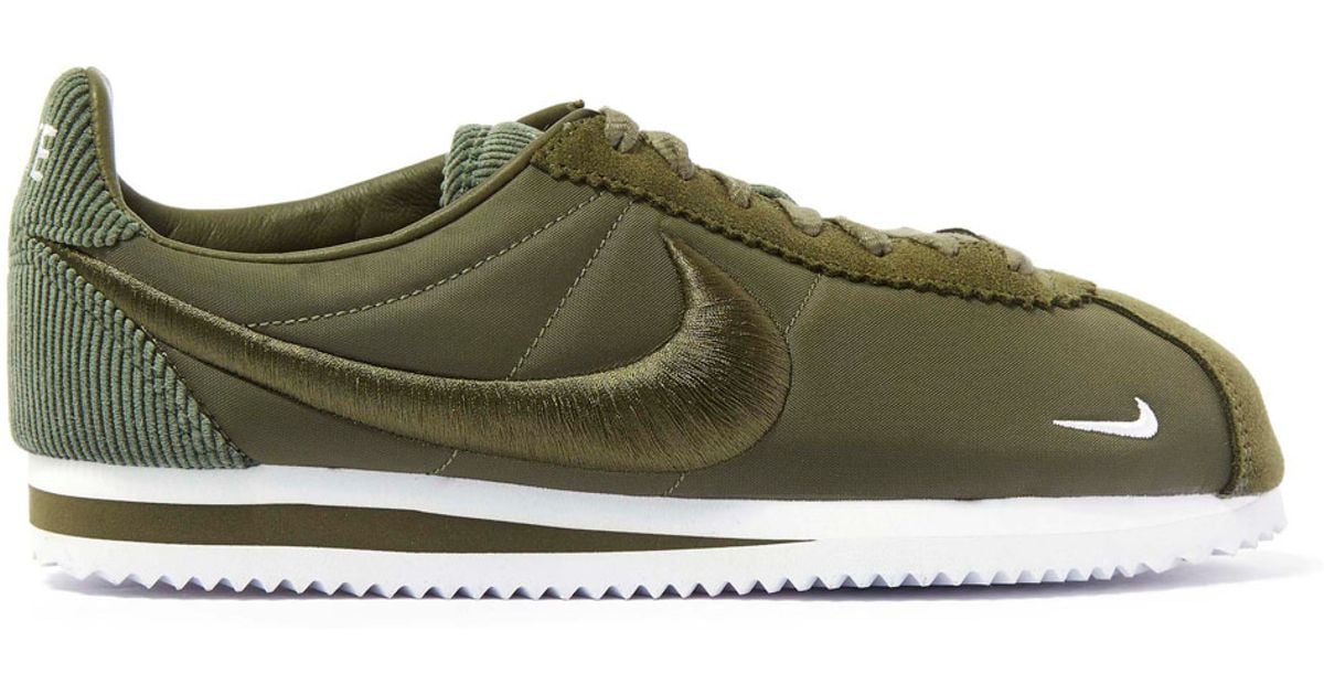 nike cortez army green