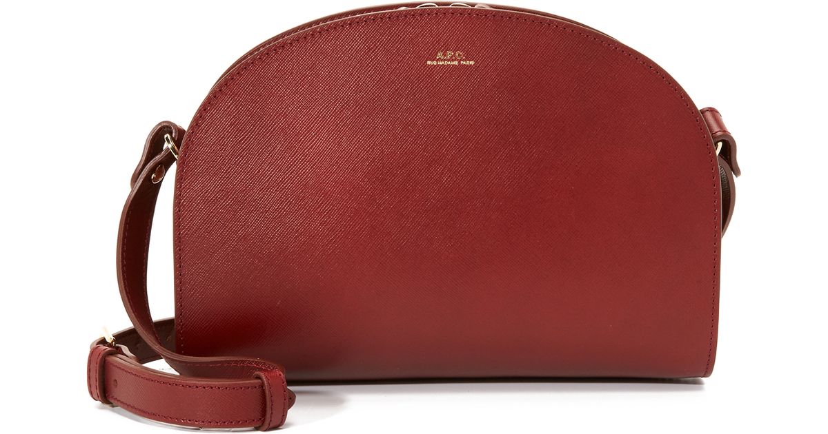 Lyst A P C Half Moon Bag In Red