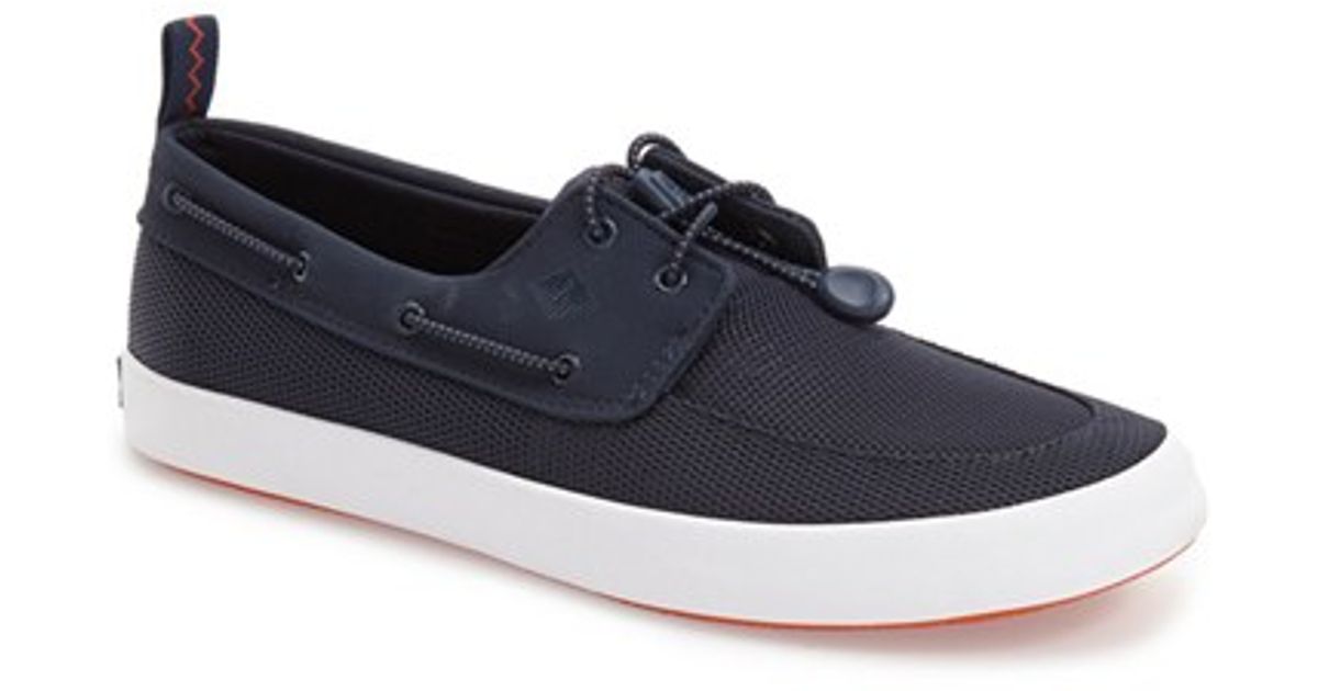 Lyst - Sperry Top-Sider Paul 'flex Deck' Boat Shoe in Blue ...