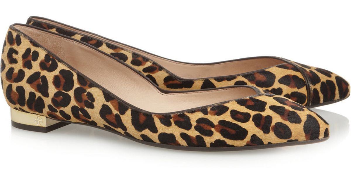 tory burch leopard print flats