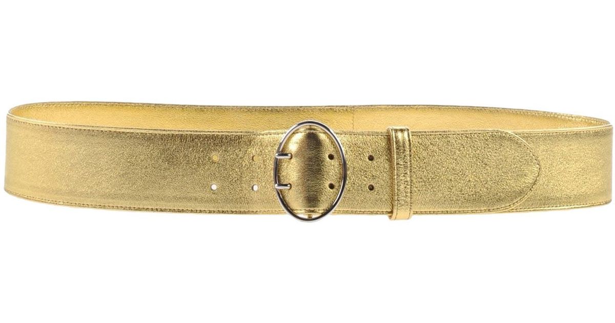 Prada Belt in Gold | Lyst  