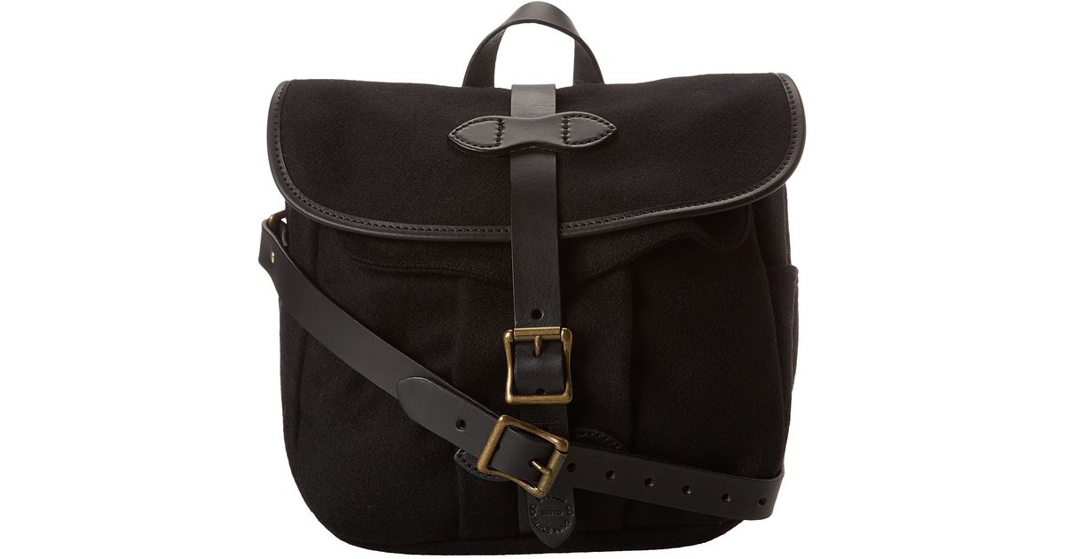 Lyst Filson Wool Small Field Bag In Black For Men