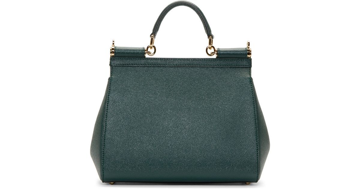 Lyst Dolce Gabbana Green Medium Miss Sicily Bag In