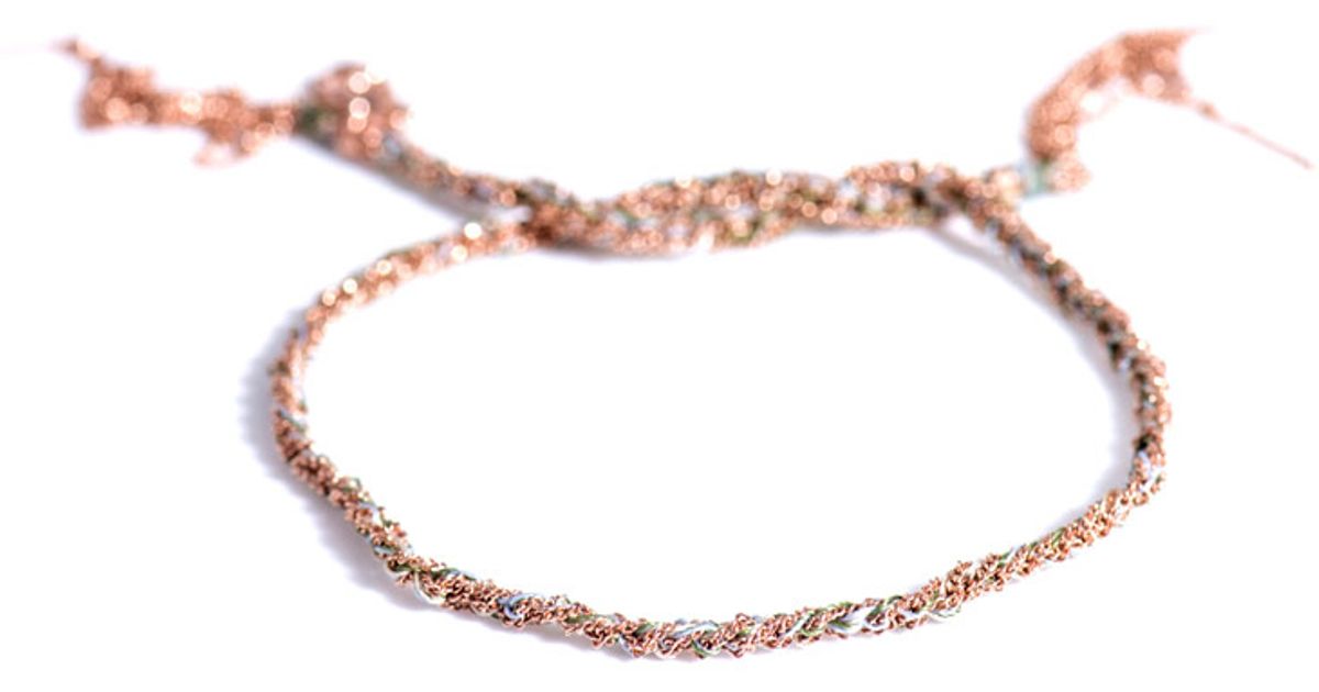 Lyst Carolina Bucci Rose Gold Lucky Bracelet In Metallic