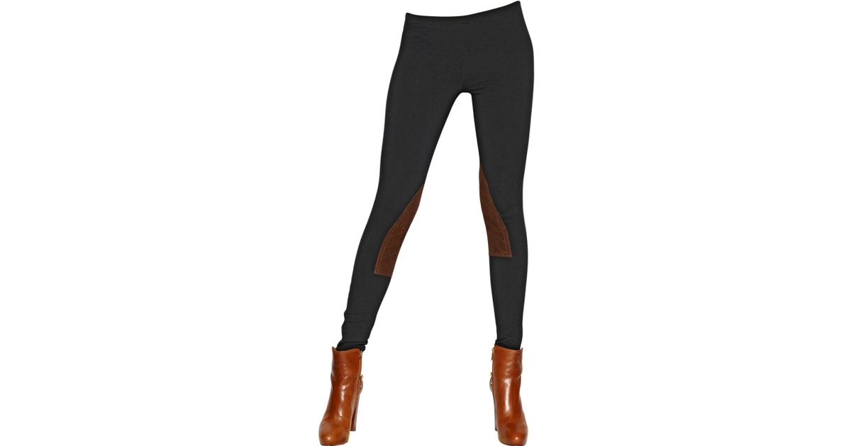 black jodhpur leggings