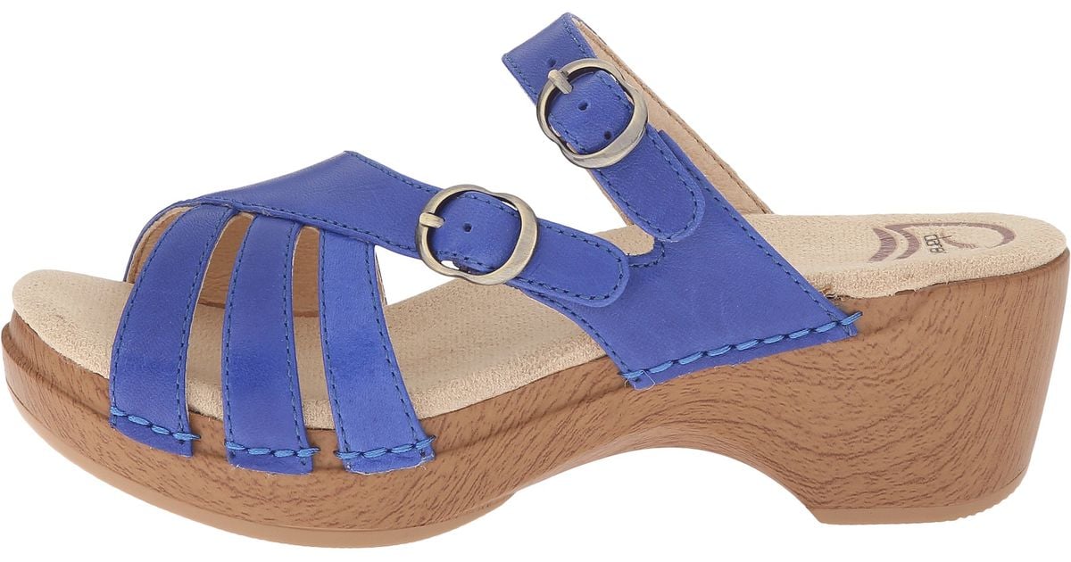 dansko blue sandals