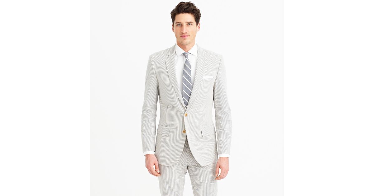 j crew ludlow seersucker suit