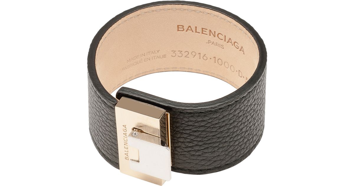 Lyst Balenciaga Le Dix Soft Bracelet In Black