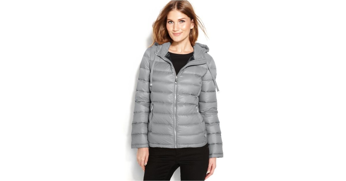 Lyst Calvin Klein Hooded Quilted Packable Down Puffer