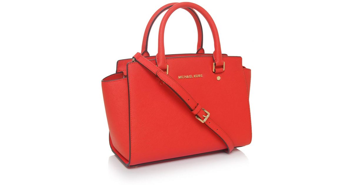 Michael Kors Orange Selma Medium Tote Bag