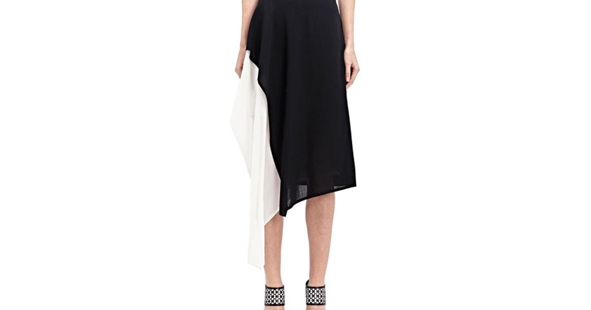 Lyst - Vionnet Cordonetto Wrap Skirt in Black