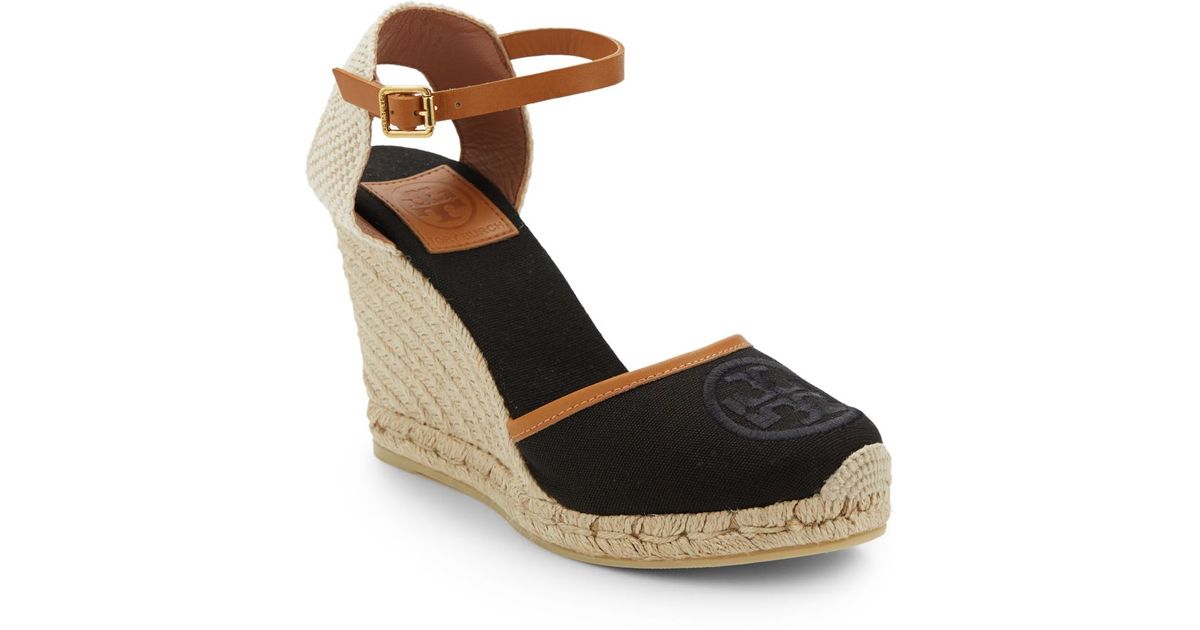 tory burch red wedges