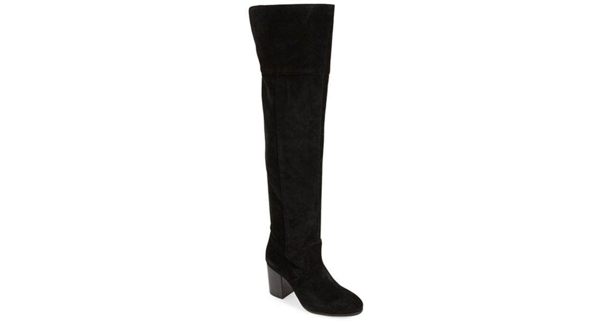 Lyst - Jessica Simpson Ebyy Suede Over-The-Knee Boots in Black