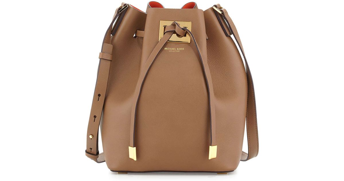 Michael Kors Natural Miranda Medium Drawstring Messenger Bag For Men