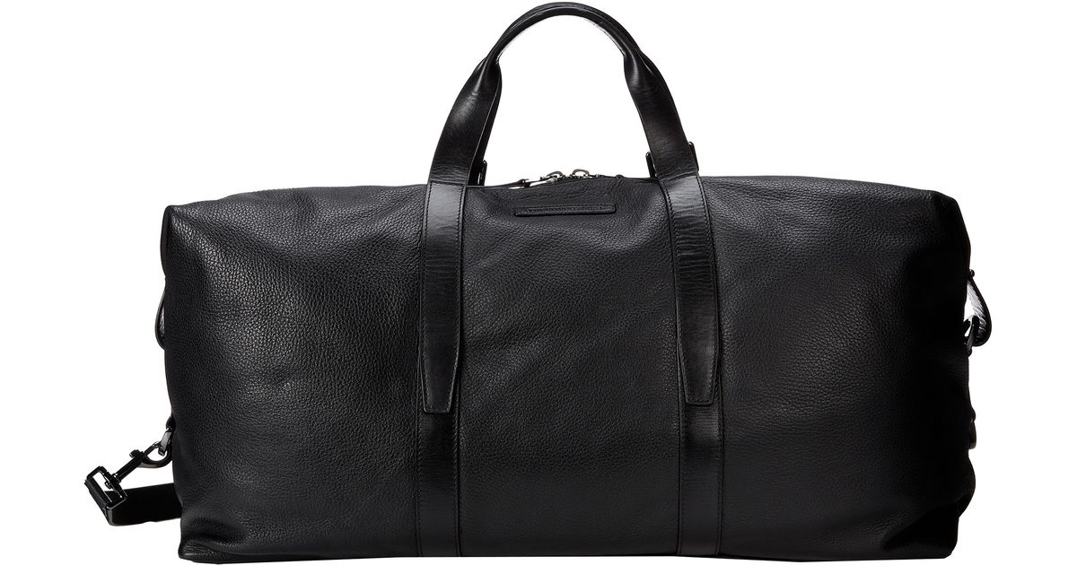 John Varvatos Black Driggs Duffle Bag For Men
