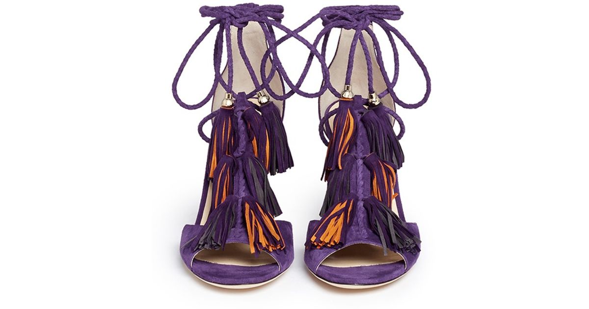jimmy choo tassel heels