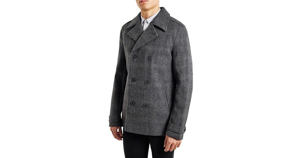 Navy Belted Wool Blend Trench Coat Topman Tradingbasis Topman Peacoat Project 6