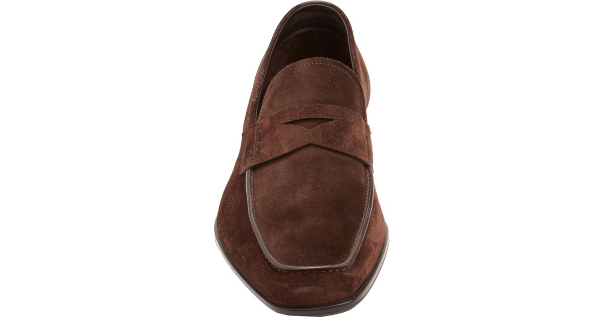 prada men's suede loafers