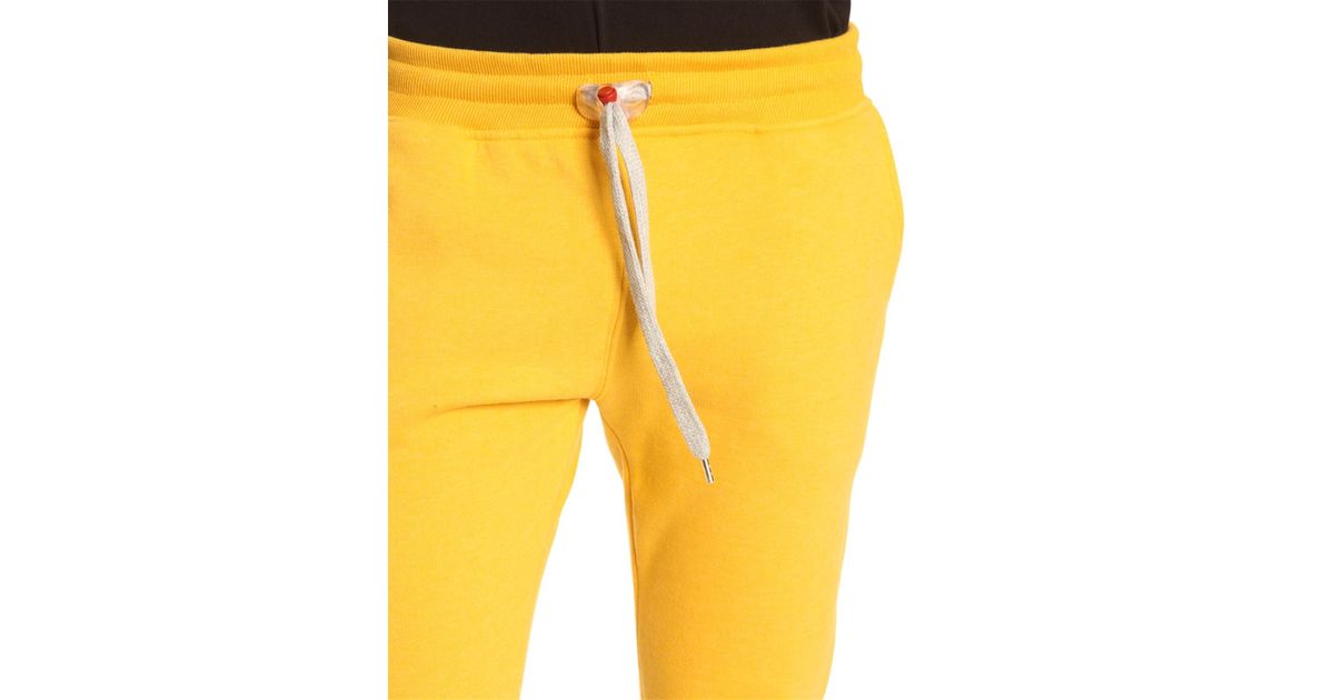 yellow jogging bottoms