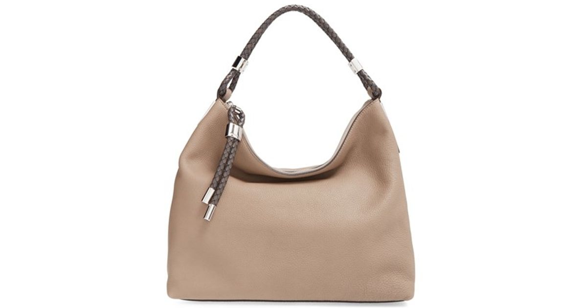 Lyst Michael Kors Skorpios Slouchy Shoulder Bag In Natural