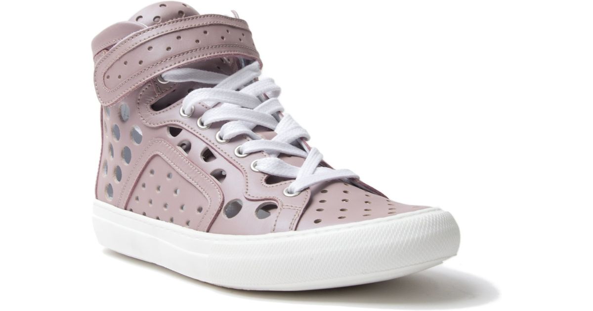 Lyst - Pierre Hardy Perforated Sneakers in Purple