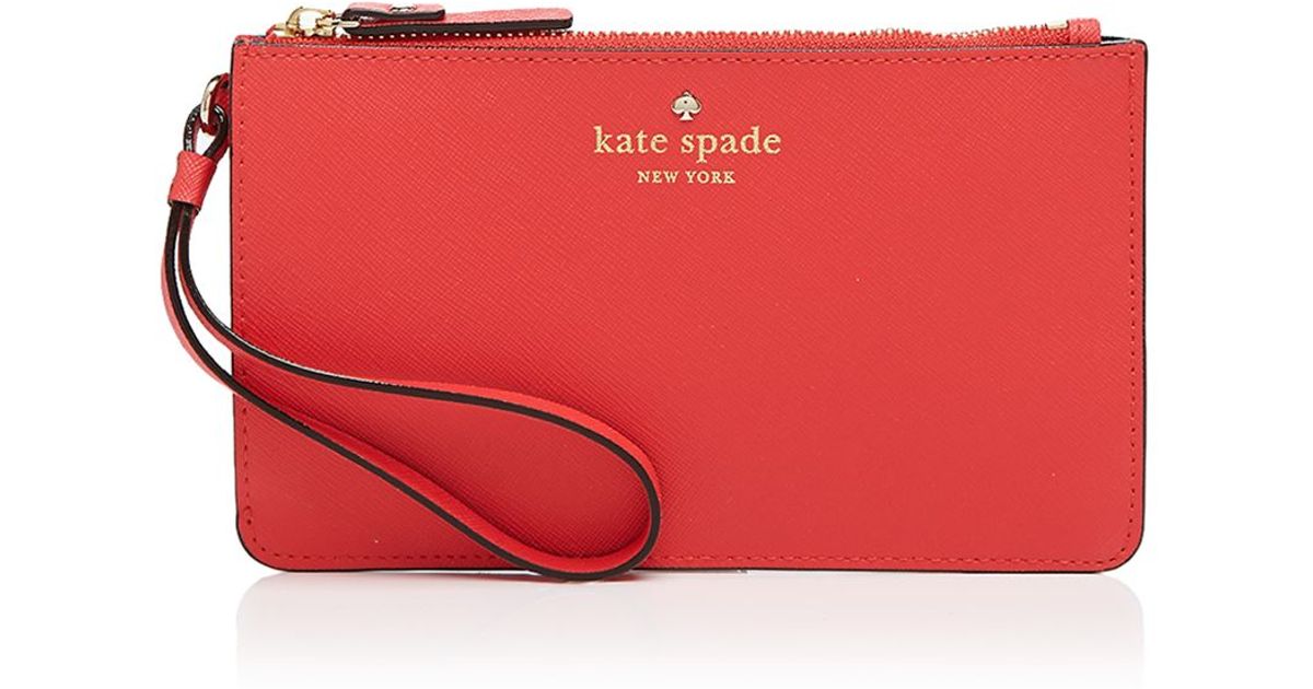 Lyst - Kate Spade Wristlet - Cedar Street Slim Bee in Red