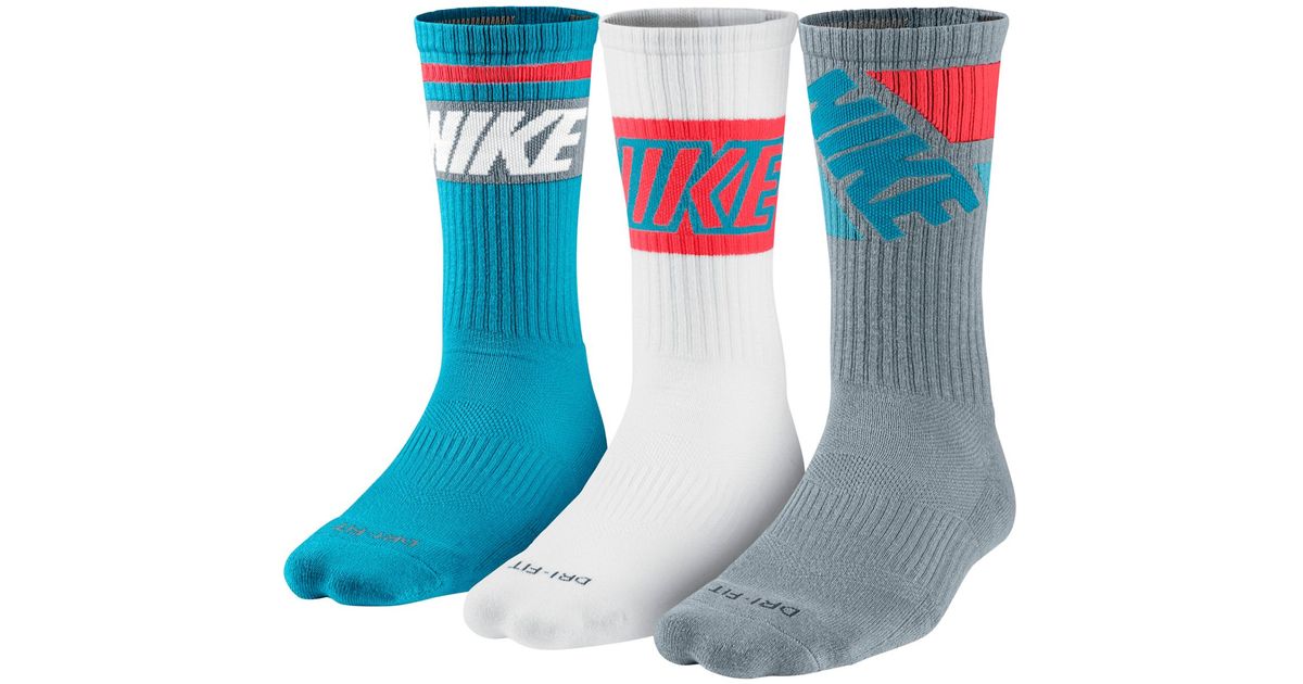 nike dri fit fly rise crew socks