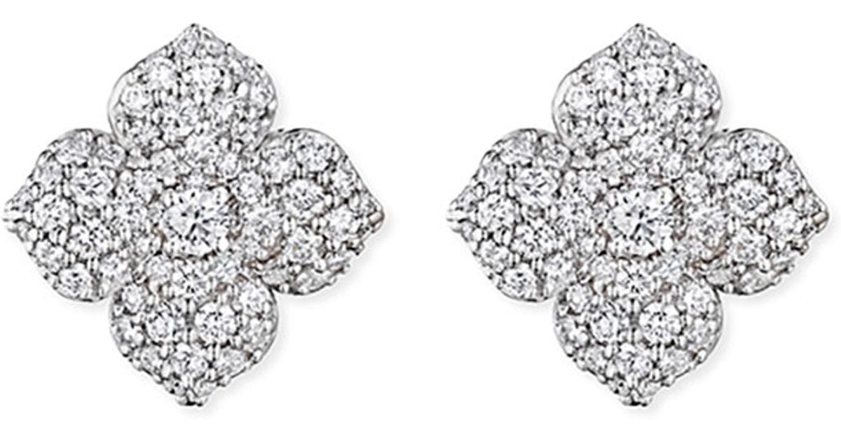 Lyst Penny Preville Large Pav 233 Diamond Flower Earrings In Lyst Penny Preville Large Pav 233 Diamond Flower Earrings In Metallic