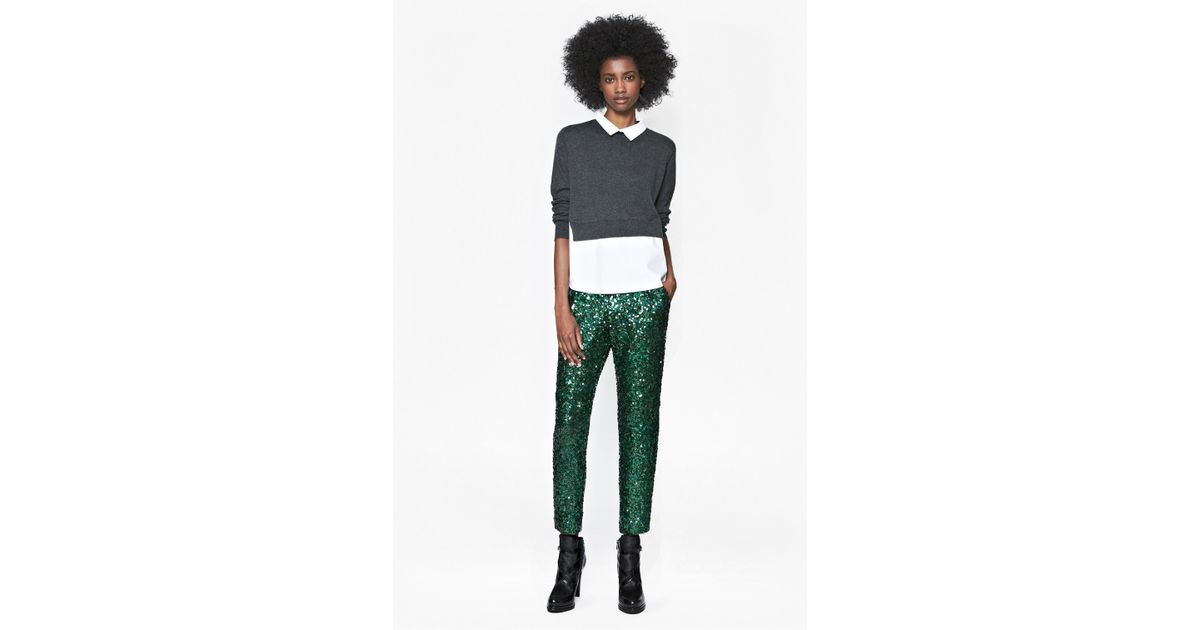 french connection sequin pants