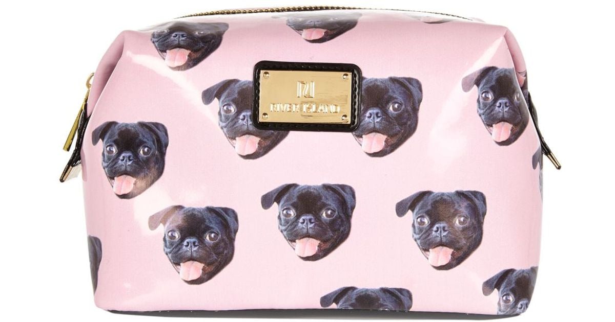 River Island Pug Makeup Bag Saubhaya Makeup