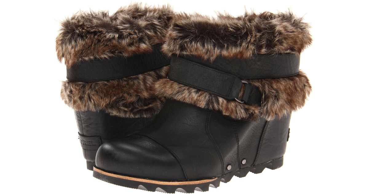 sorel joan of arctic wedge ankle boots
