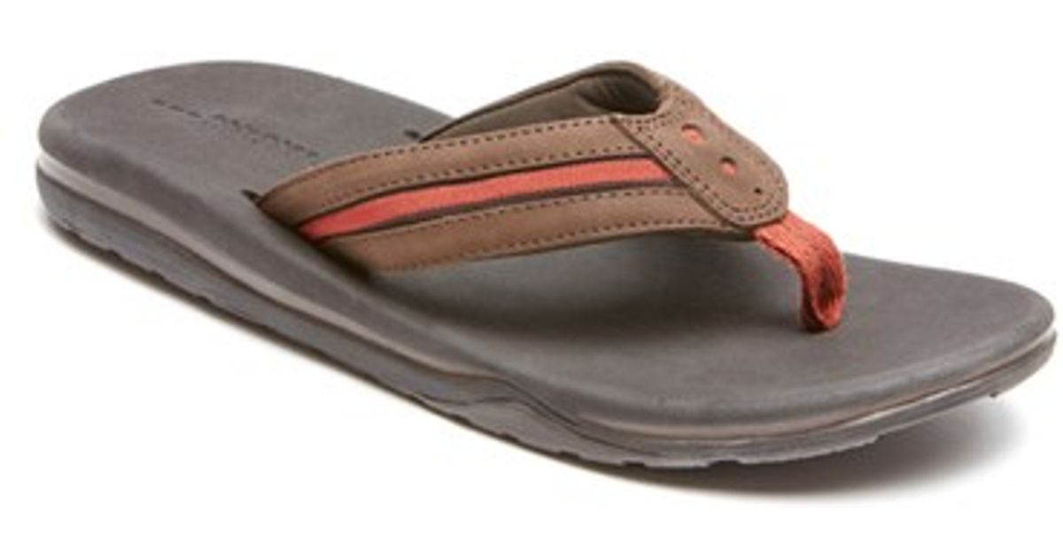 rockport flip flops mens