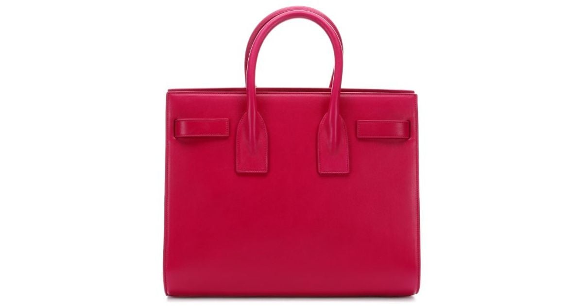 Lyst Saint Laurent Bright Pink Leather Sac De Jour Small Lyst Saint Laurent Bright Pink Leather Sac De Jour Small Convertible Tote In
