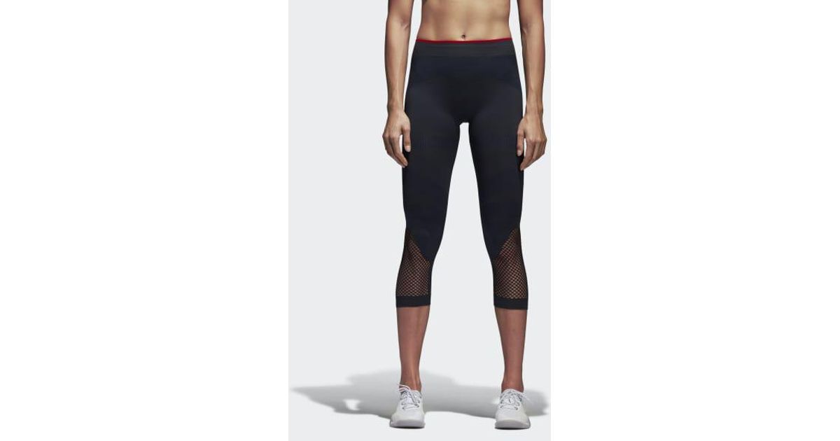 adidas Training Seamless 34 Tights in Gray Lyst adidas Climacool Training Core 34 Tight 34 Running Pants