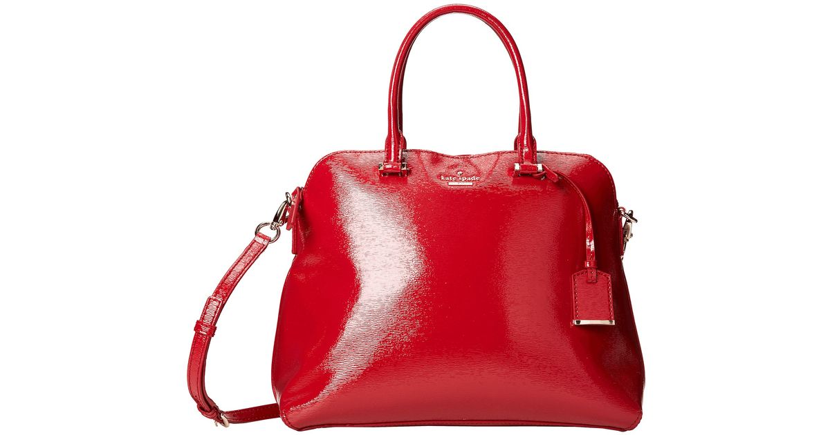 Lyst Kate Spade New York Cedar Street Patent Reena Bag In Red