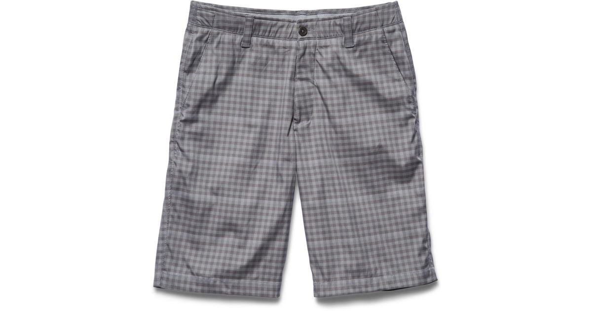 under armour plaid shorts