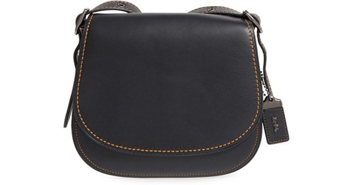 Lyst Coach 1941 23 Leather Saddle Bag In Black