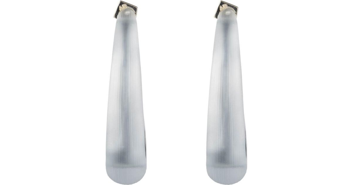 Lyst Alexis Bittar Angled Lucite Hoop Earring You Might Also Like Lyst Alexis Bittar Angled Lucite Hoop Earring You Might Also Like In Gray