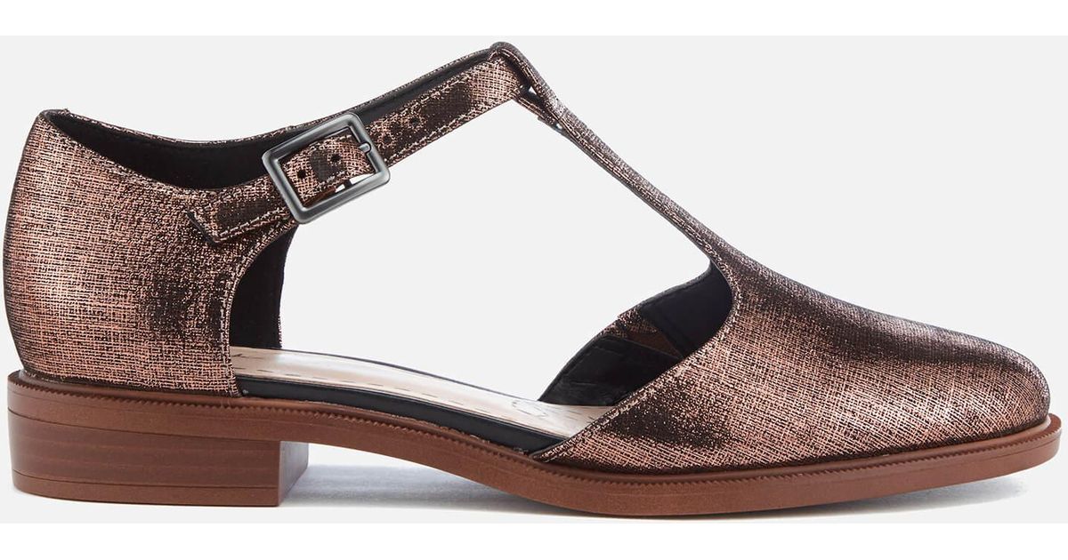 clarks t bar flat shoes