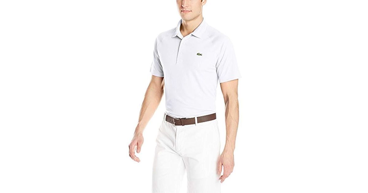lacoste raglan polo