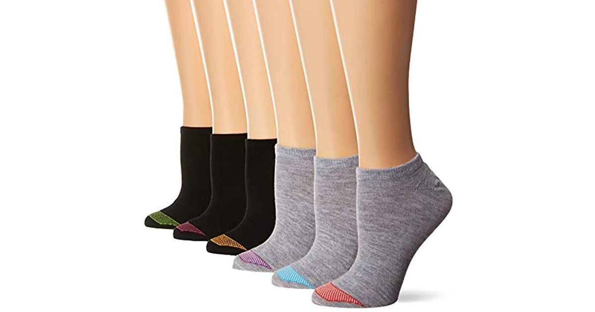 Hanes Ultimate Lightweight Vent No Show Sock 6pack Lyst