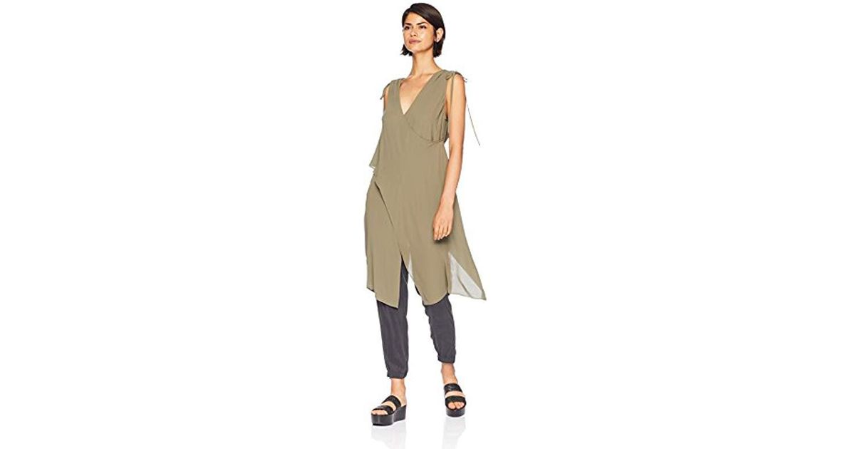 Lyst Bcbgmaxazria Sleeveless Crisscross Drape Top