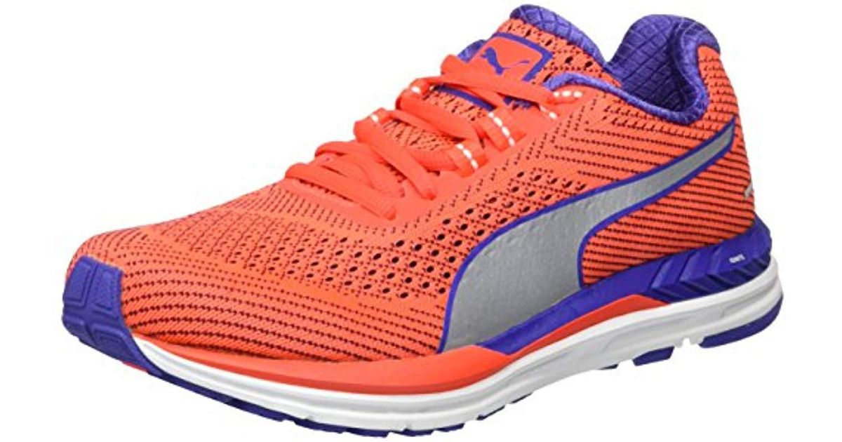 puma ignite orange blue