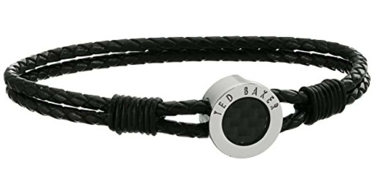 Lyst Ted Baker Freddi Carbon Fibre Bracelet In Black For Men