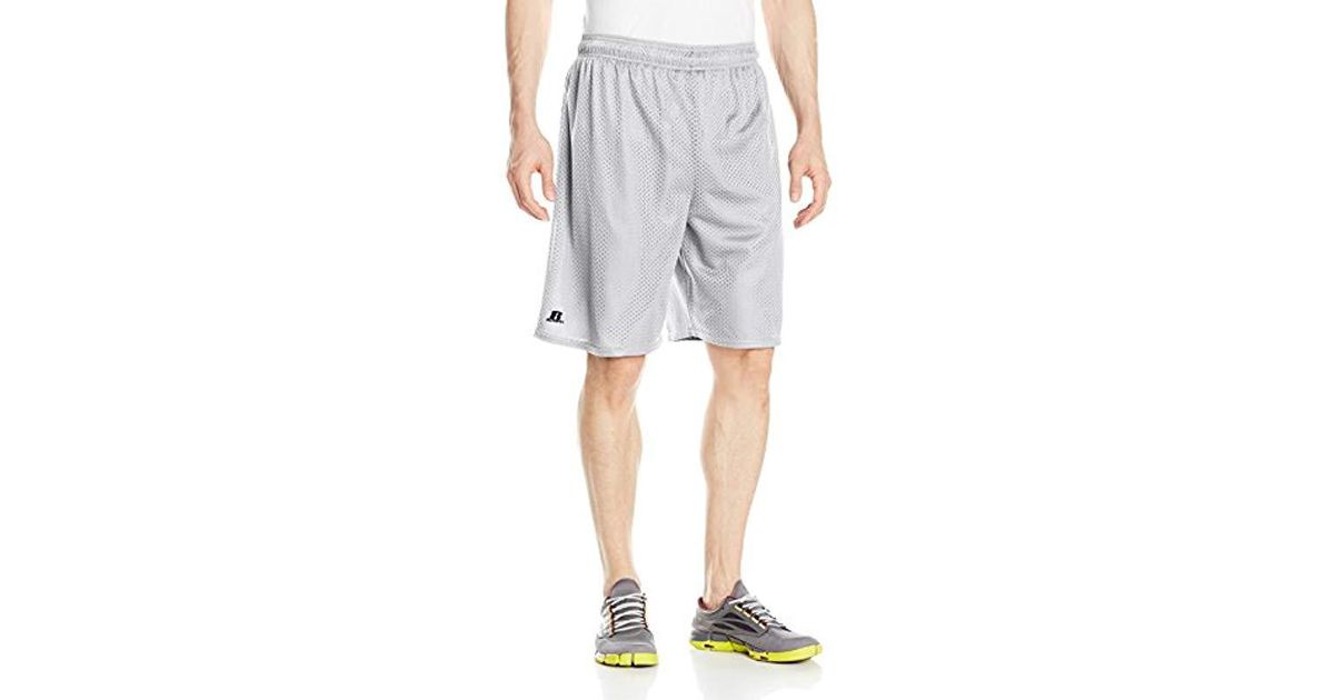 Russell Athletic Mesh Shorts (no Pockets) in Gray for Men Lyst